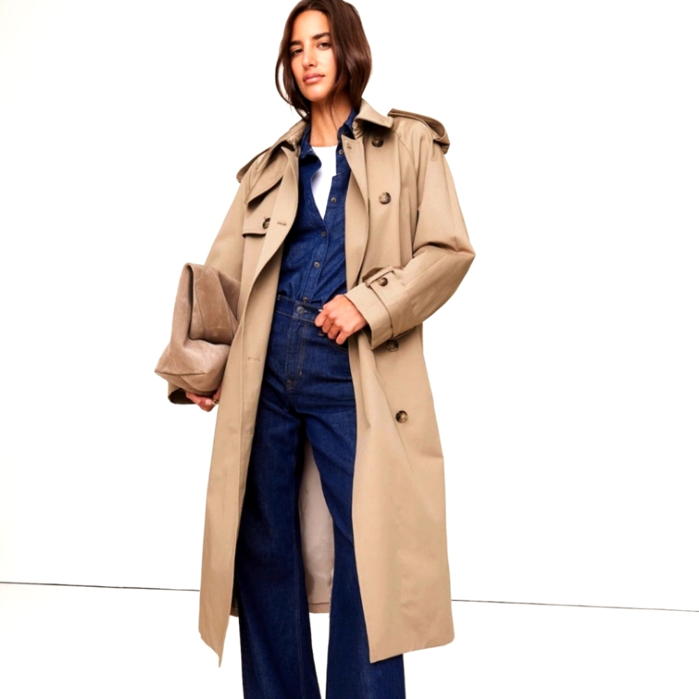 Beige Classic Trench coat Banana Republic